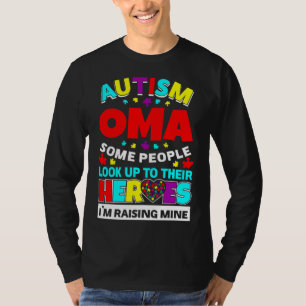 Autismus Oma Menschen schauen ihre Helden auf, die T-Shirt