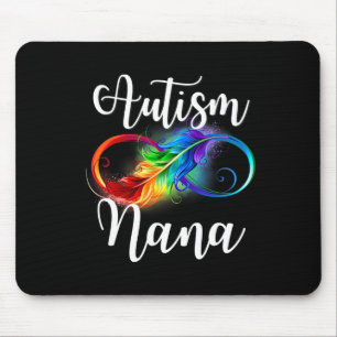 Autismus Oma Neurodiversitäts-Regenbogen-Unendlich Mousepad
