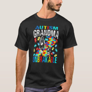 Autismus Oma Puzzle Unzerbrechliches Autismus-Bewu T-Shirt