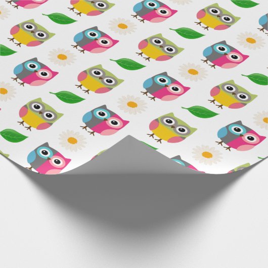 Autismus Owl Geschenkpapier (Ecke)