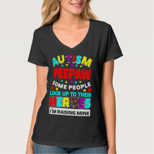 Autismus Peepaw Leute schauen nach ihren Helden au T-Shirt