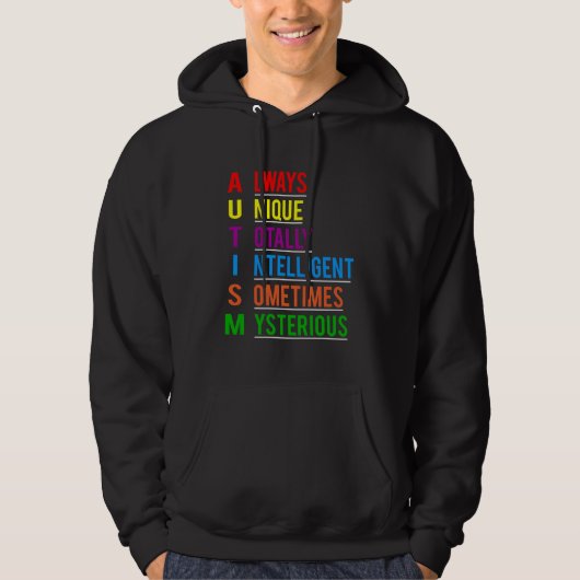 Autismus Phantastisch einzigartig Hoodie (Vorderseite)