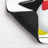 Autismus-Pinguin Mousepad (Ecke)