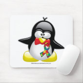 Autismus-Pinguin Mousepad (Mit Mouse)