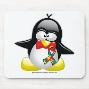 Autismus-Pinguin Mousepad