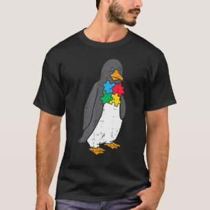 Autismus Pinguin Puzzle Süß ASD Bewusstsein Männer T-Shirt