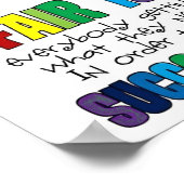 Autismus-Plakate für besondere Bildungen Poster (Ecke)