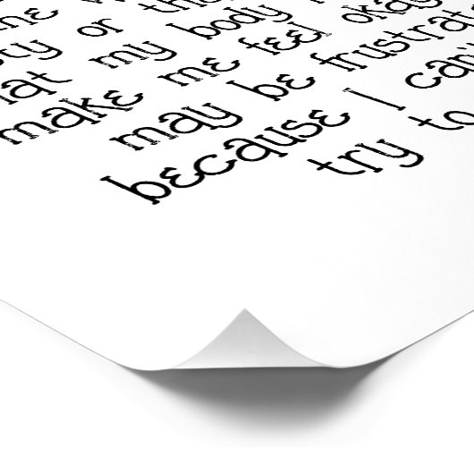 Autismus Poster (Ecke)