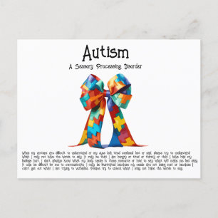 Autismus Postkarte