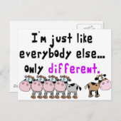 Autismus Postkarte (Vorne/Hinten)