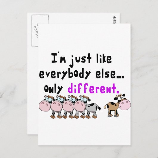 Autismus Postkarte (Vorne/Hinten)