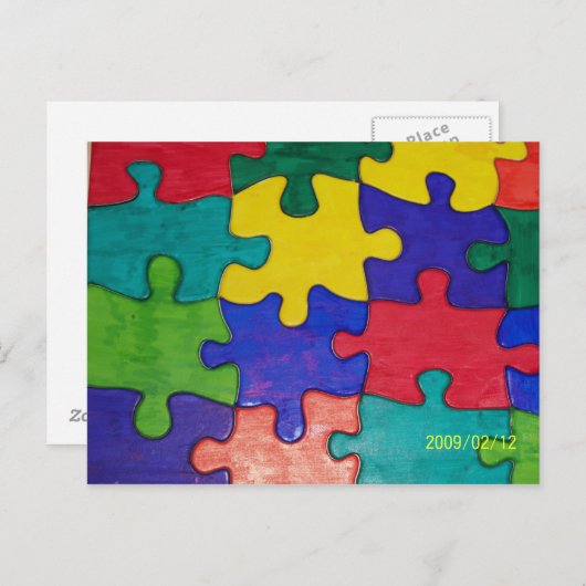 AUTISMUS POSTKARTE (Vorne/Hinten)