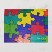 AUTISMUS POSTKARTE (Vorderseite)