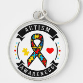 Autismus - Premium Round Schlüsselanhänger (Vorne)