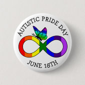 Autismus Pride Day 18. Juni Button (Vorderseite)