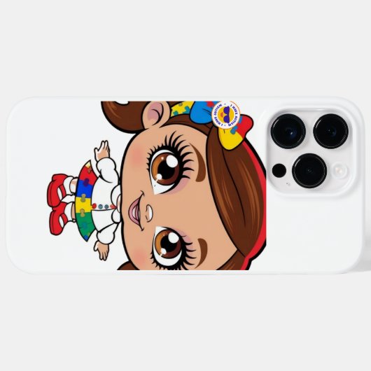 "Autismus Pride: Ein kleines Mädchen ist glücklich Case-Mate iPhone Hülle (Rückseite (Horizontal))