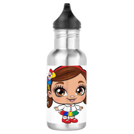 "Autismus Pride: Ein kleines Mädchen ist glücklich Edelstahlflasche