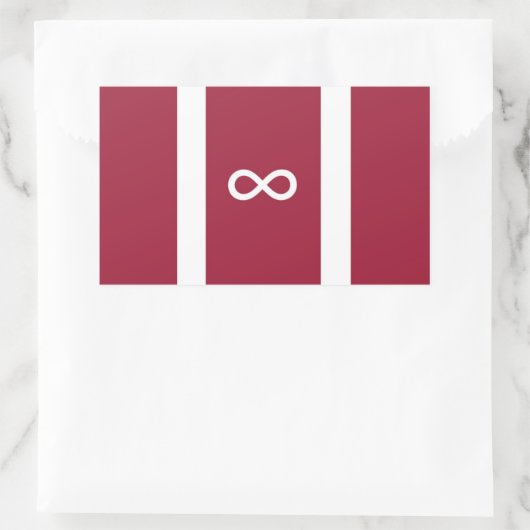 Autismus-Pride-Flag Rechteckiger Aufkleber (Tasche)