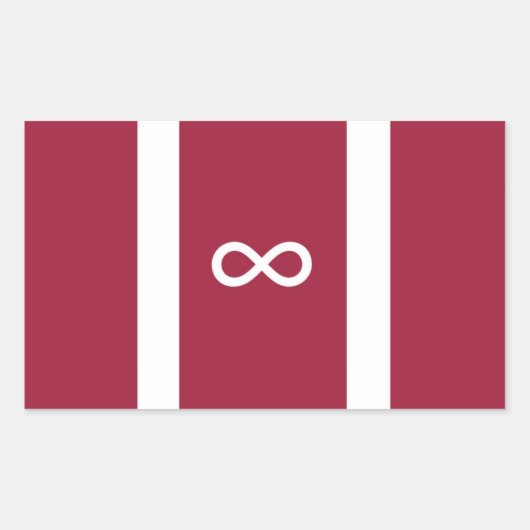 Autismus-Pride-Flag Rechteckiger Aufkleber (Vorderseite)