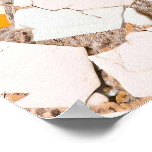 Autismus Pride Mosaik Gehirn Neuroversität Bewusst Poster (Ecke)