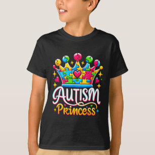 Autismus Prinzessin Autismus-Bewusstseins Königin  T-Shirt