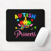 Autismus Prinzessin Unicorn Autismus Bewusstsein K Mousepad (Mit Mouse)