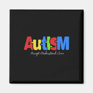 Autismus Puzzle akzeptieren Liebe Autismus Awaren Magnet