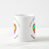 Autismus Puzzle am Herzen Kaffeetasse (Mittel)