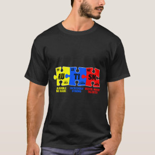 Autismus Puzzle Chemical Element Autismus Bewussts T-Shirt