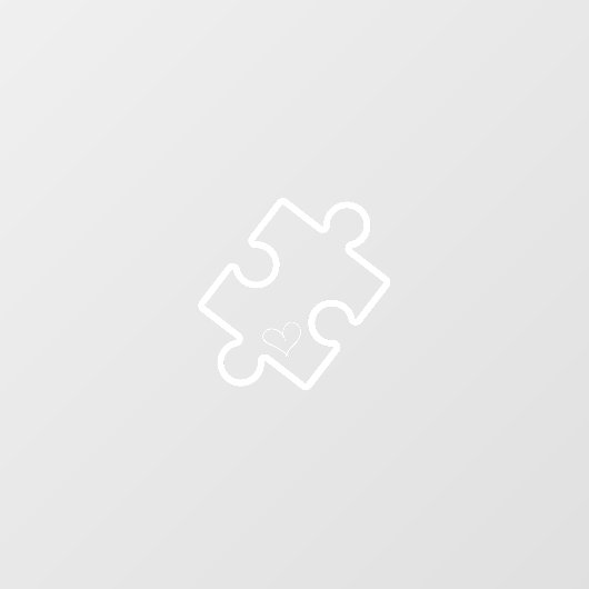 Autismus Puzzle Fensteraufkleber (Blatt)