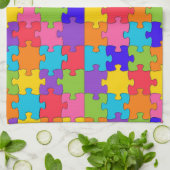 Autismus-Puzzle Handtuch (Gefaltet)