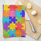 Autismus-Puzzle Handtuch (Viertel Falte)