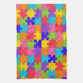 Autismus-Puzzle Handtuch (Vertikal)