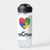 Autismus Puzzle Herzwasser Flasche (Vorderseite)