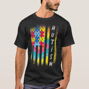Autismus-Puzzle mit Inspirationsflagge T-Shirt