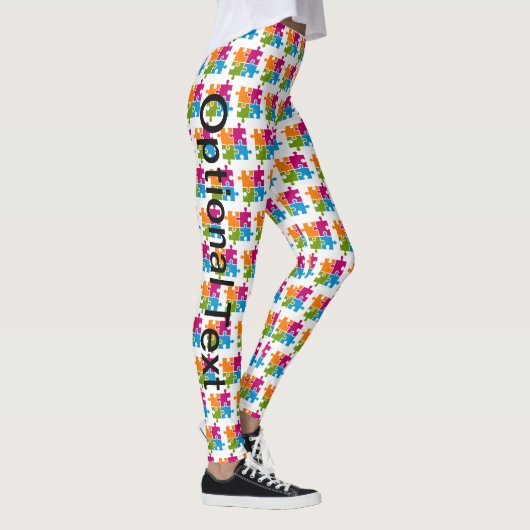 Autismus Puzzle Piece Bewusstseinsunterstützung Ni Leggings (Rechts)