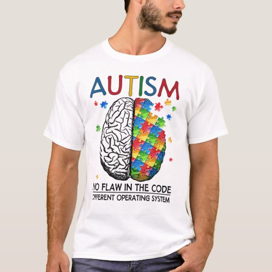 Autismus Puzzle Piece Geschenke Autismus Zitat Bew T-Shirt (Vorderseite)
