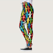 Autismus Puzzle Piece Menschen Sensibilisierung Un Leggings (Links)