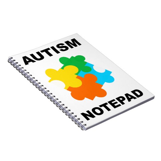 Autismus Puzzle Piece-Notebook Notizblock (Rechte Seite)