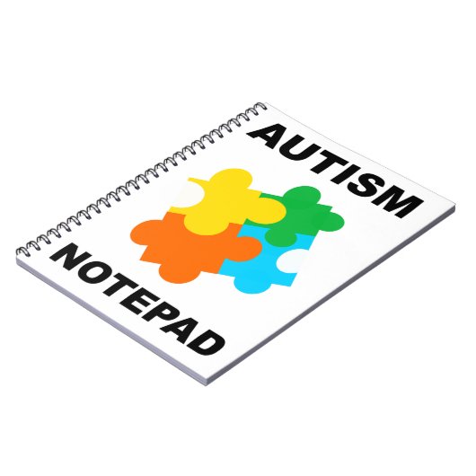 Autismus Puzzle Piece-Notebook Notizblock (Linke Seite)