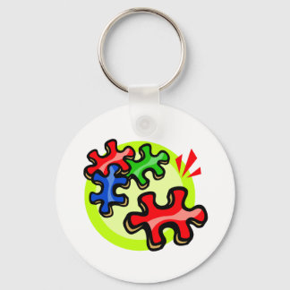 Autismus-Puzzle Piece Schlüsselkette Schlüsselanhänger