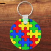 Autismus Puzzle Schlüsselanhänger (Vorderseite)