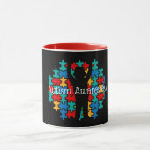 Autismus-Puzzle  Tasse (Zentrum)