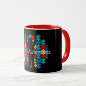 Autismus-Puzzle Tasse (VorderseiteRechts)