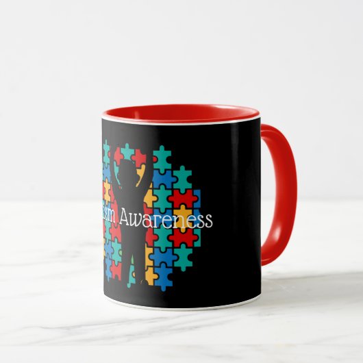 Autismus-Puzzle  Tasse (VorderseiteRechts)