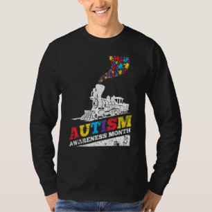 Autismus Puzzle Zug Spielzeug Unterstützung Autism T-Shirt