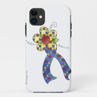 Autismus-Puzzlespiel-Bewusstseins-Band u. Blume Case-Mate iPhone Hülle