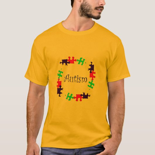 Autismus-Puzzlespiel-Shirt-Weiß T-Shirt (Vorderseite)
