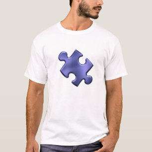 Autismus-Puzzlespiel-Stück-Blau T-Shirt