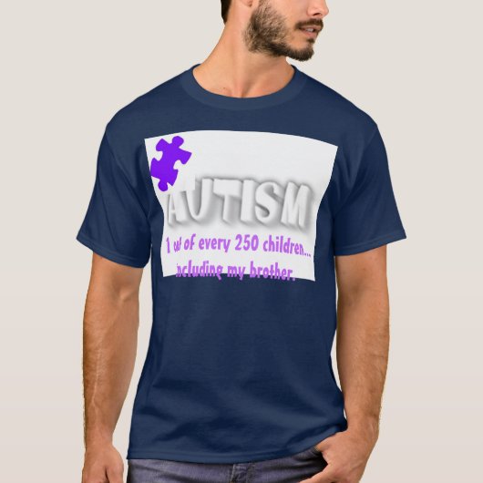 Autismus-Puzzlespiel-Stück für Bruder T-Shirt (Vorderseite)